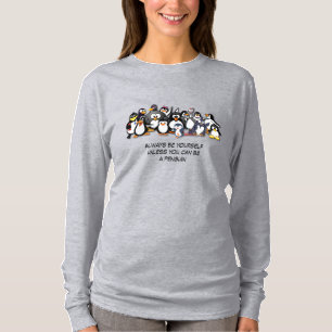 Camiseta Pingüinos animados cúticos