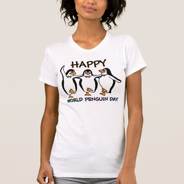 Camiseta Pingüinos bailando (Anverso)