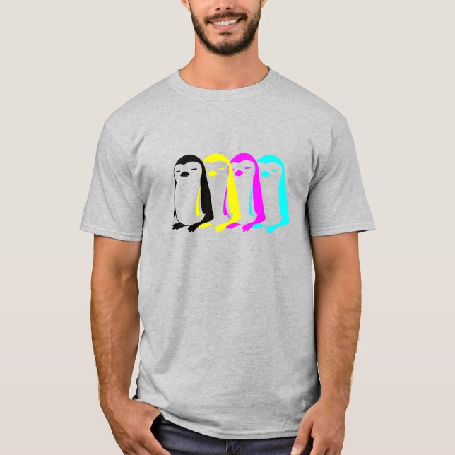 Camiseta Pingüinos CMYK (Anverso)
