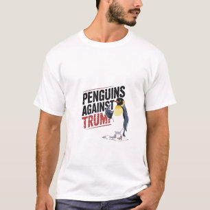 Camiseta Pingüinos contra Trump contra Estados Unidos