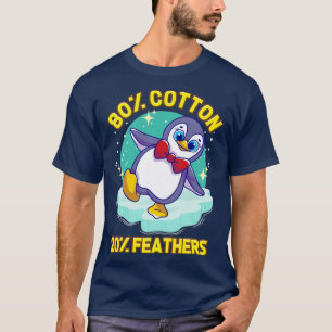 Camiseta Pingüinos Cute Pingüino 80 Algodón 20 Plumas2