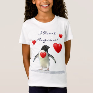 Camiseta Pingüinos de corazón lindo y amante de los animale