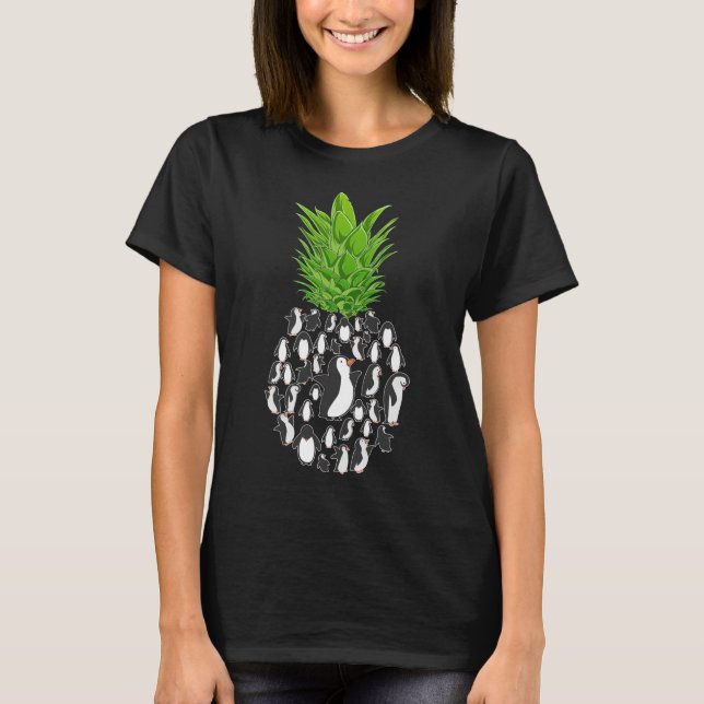 Camiseta Pingüinos de piña de Hawái (Anverso)