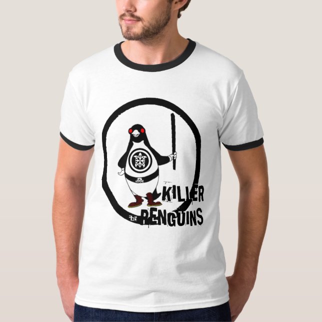 CAMISETA PINGÜINOS DEL ASESINO (Anverso)