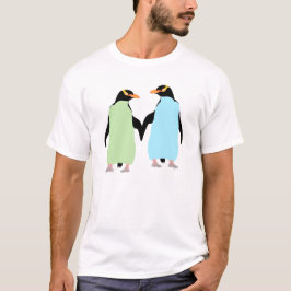 Camiseta Pingüinos del Orgullo Gay con las manos