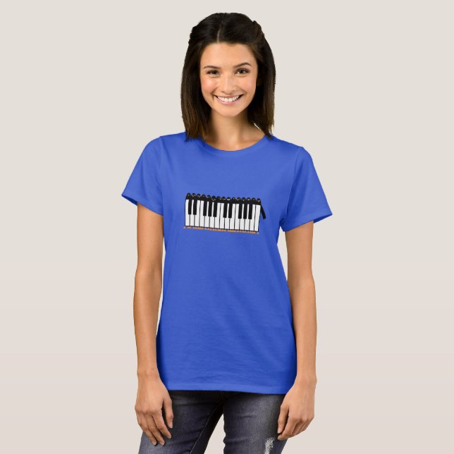 Camiseta Pingüinos del piano (Anverso completo)