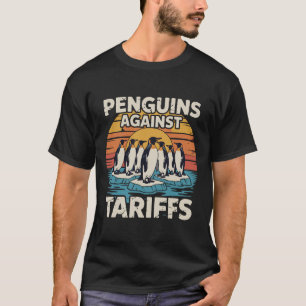 Camiseta Pingüinos divertidos contra los aranceles contra l