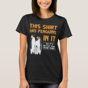 Camiseta Pingüinos divertidos de la familia Penguin