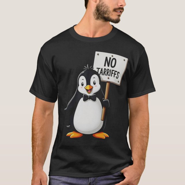 Camiseta Pingüinos Divertidos SIN ARANCELES Impuestos (Anverso)