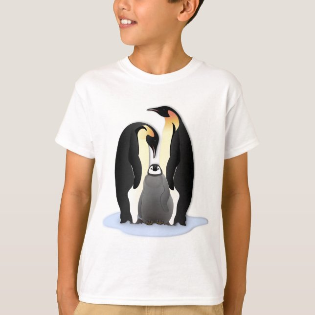 Camiseta Pingüinos Emperadores Anidando (Anverso)