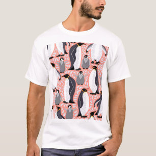 Camiseta Pingüinos emperadores, costillas, estampado decora