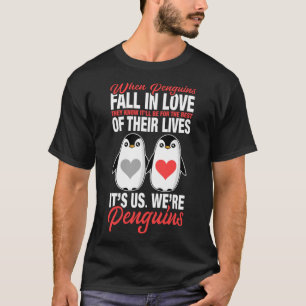 Camiseta Pingüinos Enamorados Pareja Pingüino