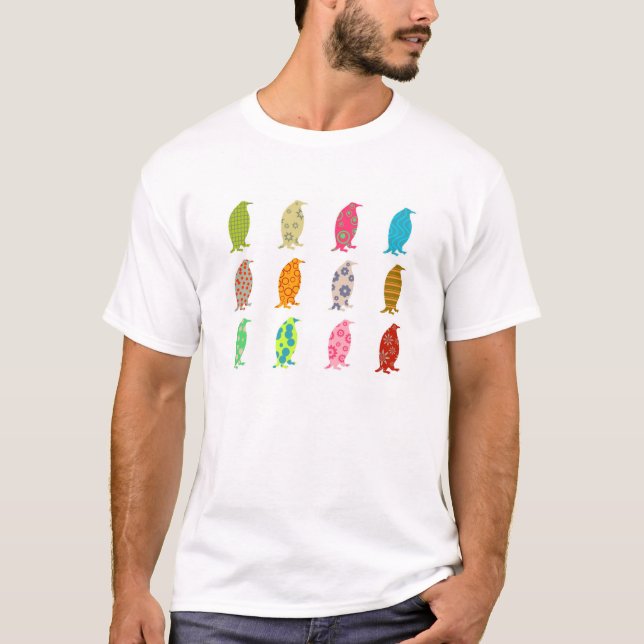 Camiseta Pingüinos modelados (Anverso)