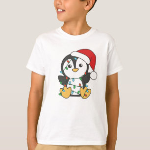 Camiseta Pingüinos Navidades de pingüino en invierno