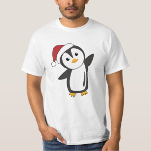 Camiseta Pingüinos Navidades nevan animales de invierno pin