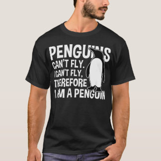 Camiseta Pingüinos No Pueden Volar Divertido