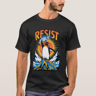Camiseta Pingüinos protestan contra aranceles divertido pin