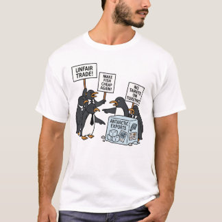 Camiseta Pingüinos protestan contra el gracioso pingüino