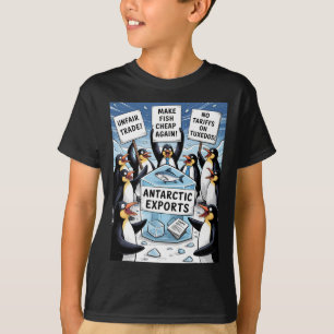 Camiseta Pingüinos protestan contra Pengu, el gracioso impu