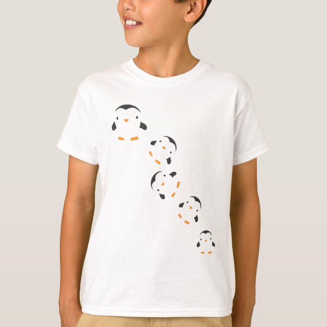 Camiseta Pingüinos que caen (Anverso)