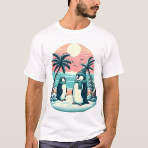 Camiseta Pingüinos Tropicales – Vibraciones de Vacaciones d