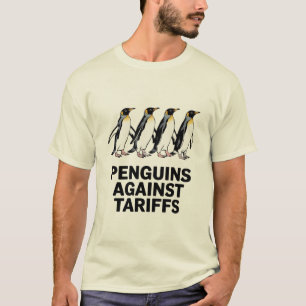 Camiseta Pingüinos Vintage Protestan Contra Aranceles Diver
