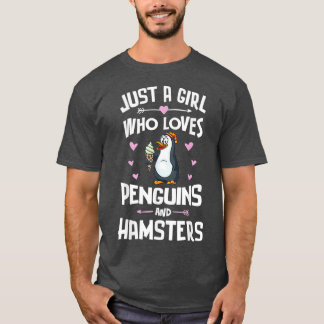 Camiseta Pingüinos y hámsters de regalo para Chicas mujeres