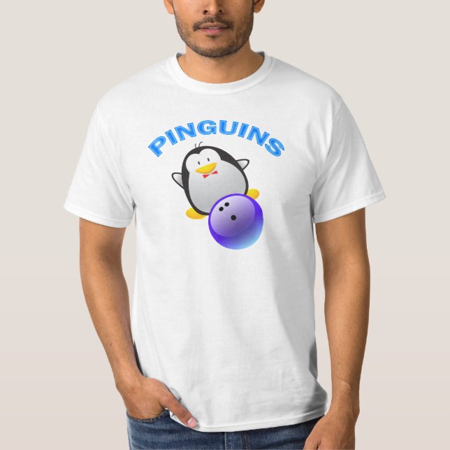 CAMISETA PINGUINS - EQUIPO QUE RUEDA (Anverso)