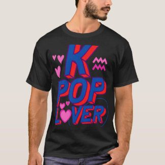 Camiseta Pink &_ Purple Cute K-Pop