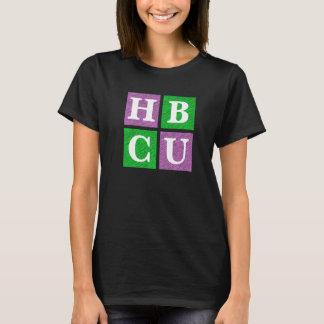 Camiseta Pink and Green HBCU Block Letters  