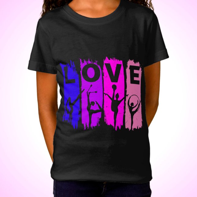 Camiseta Pink and Purple Love Rhythmic Gymnastics (Subido por el creador)