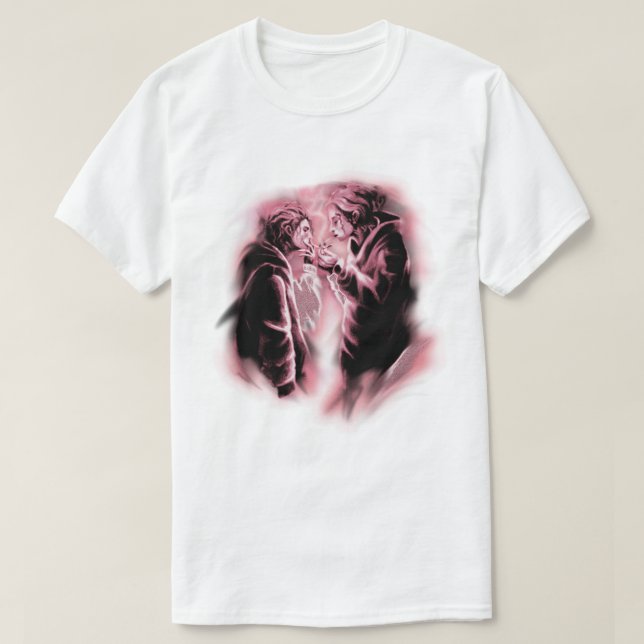 Camiseta Pink Aura Smoke Aesthetic Anime Boys (Diseño del anverso)