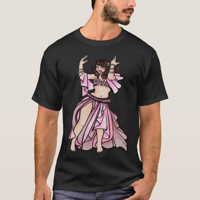 Camiseta Pink Belly Dancer belly dancing (Anverso)