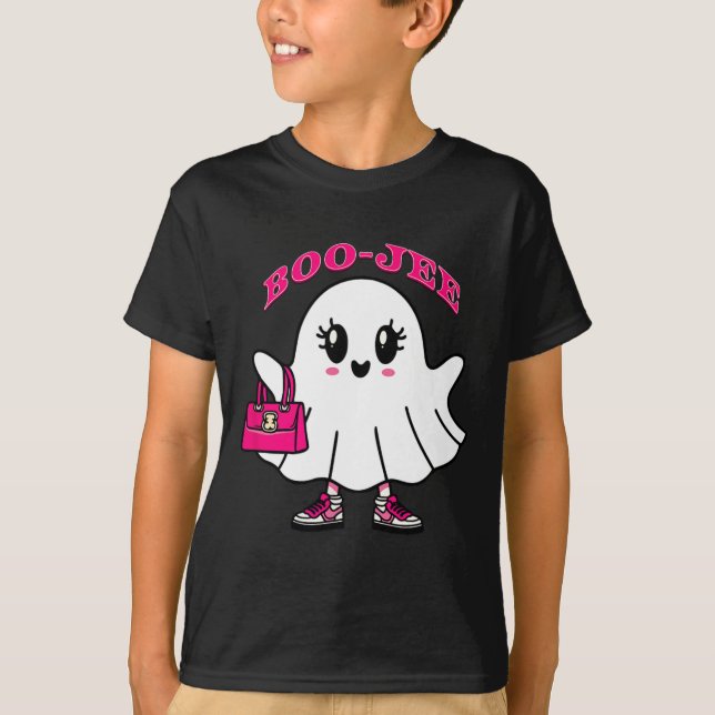Camiseta Pink Boo-jee Funny Ghost Halloween (Anverso)