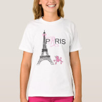 Pink Bow Eiffel Tower Paris Francia Poodle Moda