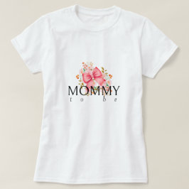 Camiseta Pink Bow Floral baby ducha