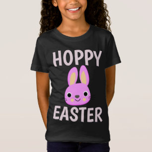 CAMISETA PINK BUNNY HOPPY EASTER KIDS T-SHIRS