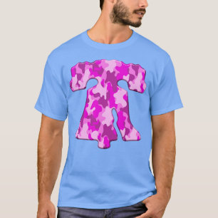 Camiseta Pink Camo Philadelphia Philly Liberty Bell Philly