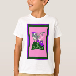 Camiseta Pink Change Hillary USA Somos Más Fuertes Juntos.