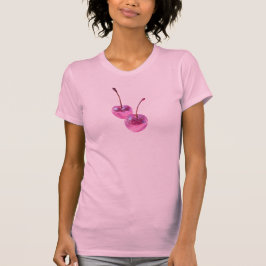 Camiseta Pink Cherries, Sweet Fruits, Glitter