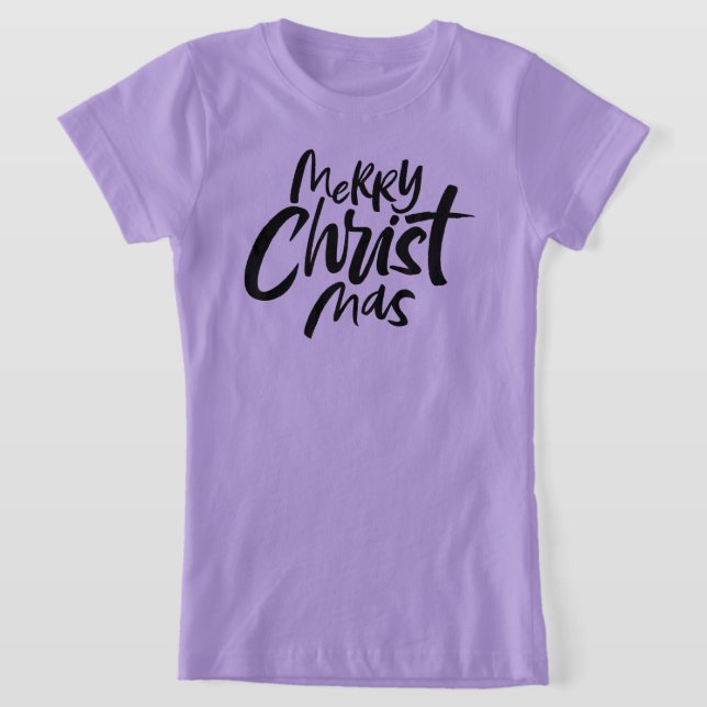 Camiseta Pink Christian Motto Christ Christmas Lettering (Distribución)