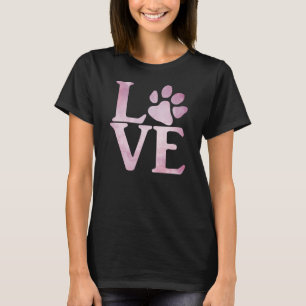 Camiseta Pink clásico de Love Paw