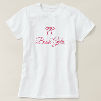 Camiseta Pink Coquette Bow Book Girlie Book Lovers