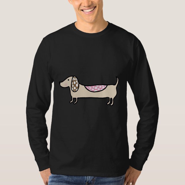 Camiseta Pink Cute Dachshunds (Anverso)