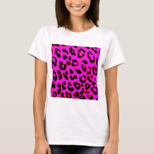 Camiseta Pink de impresión de leopardo