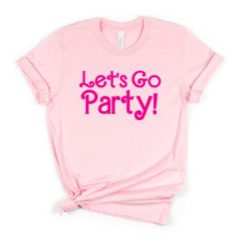 Camiseta Pink de moda Vamos Fiesta Bachelorette Party