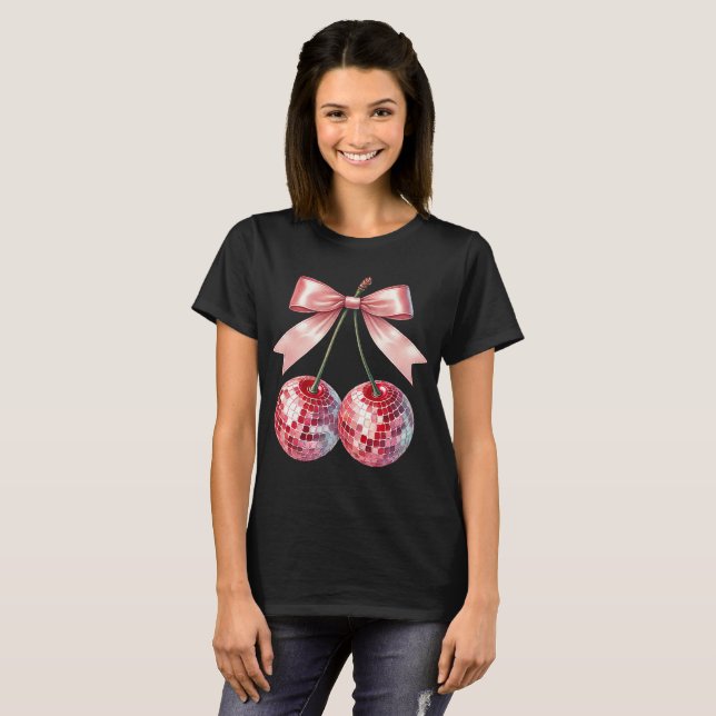 Camiseta Pink disco cherry (Anverso completo)