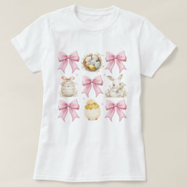 Camiseta Pink Easter Coquette Bow