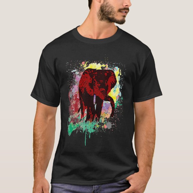 Camiseta Pink Elephan For Women Men Teen Girls Boys Artsy T (Anverso)