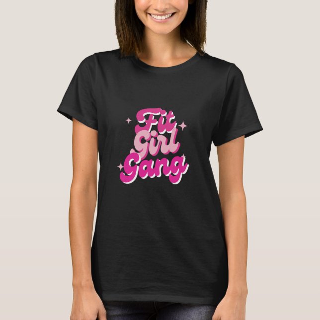 Camiseta Pink Fit Chica Gang tee (sin logo) (Anverso)